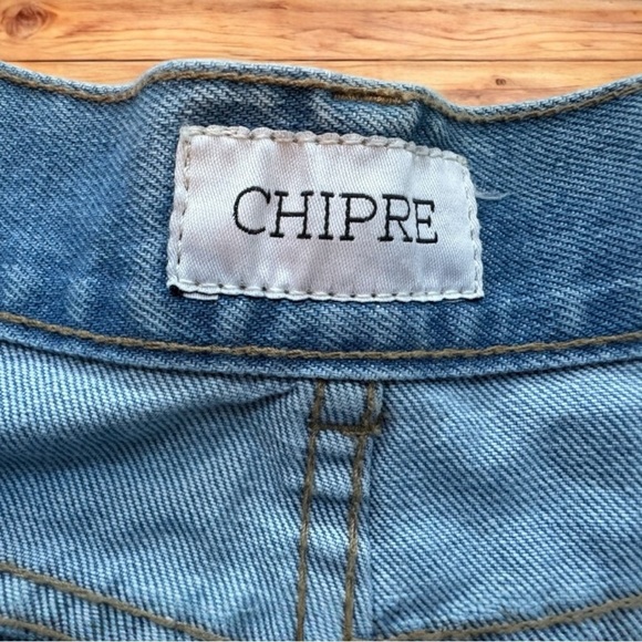 CHIPRE High-Waisted Cropped Denim Jeans - Vintage Style - Approx. Size 8-10 - Picture 13 of 16